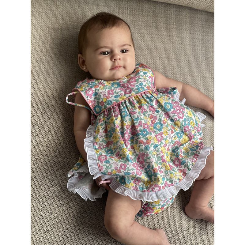 Vestido golf flor multicolor