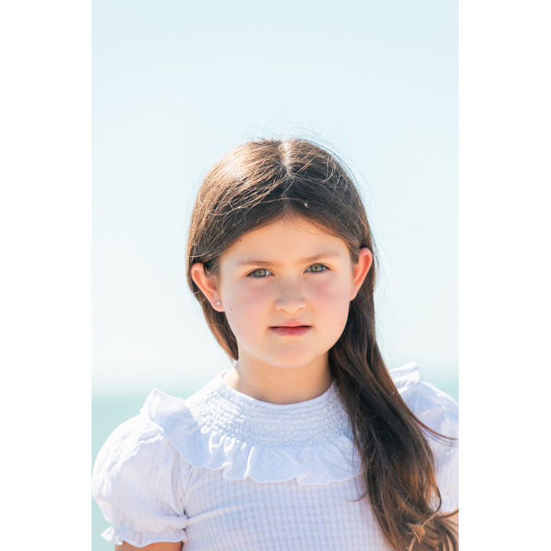 Blusa smock blanca